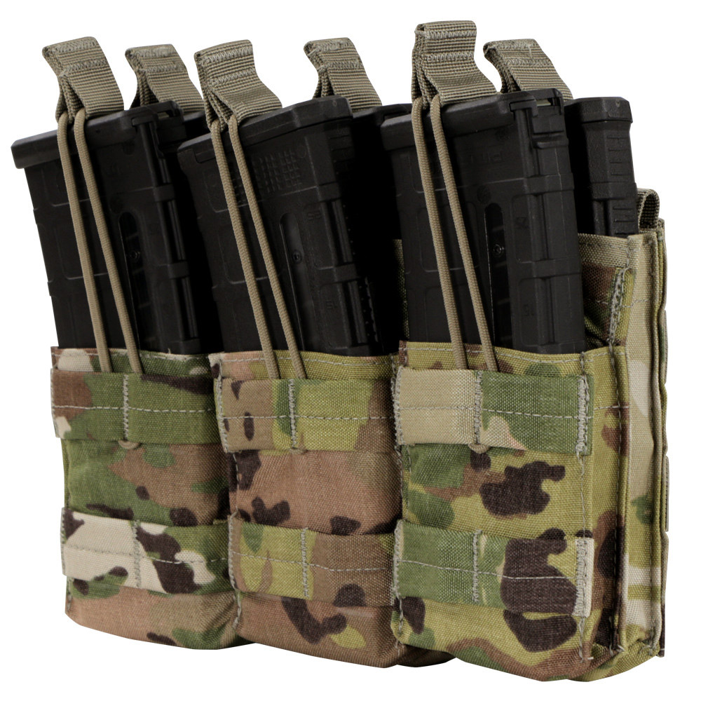 Condor Triple Stacker M4 Mag Pouch in Scorpion OCP